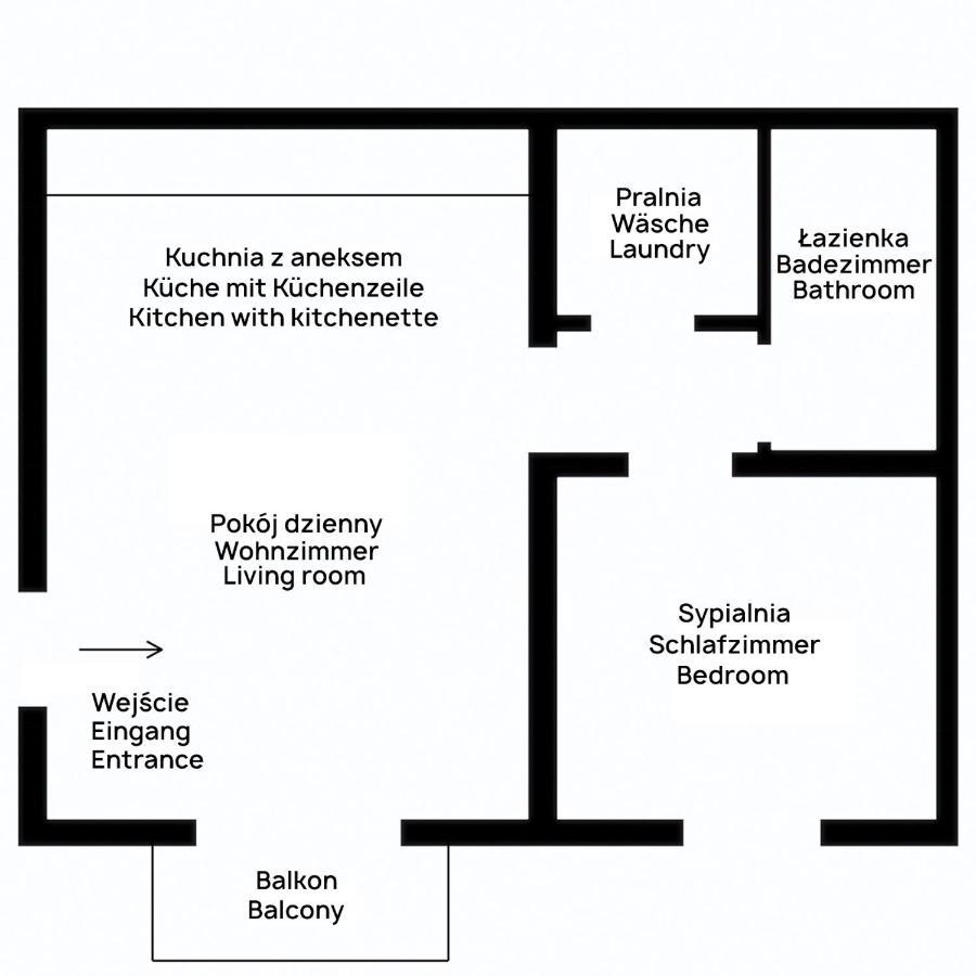 דירות Wielen Przytulny Apartament Mickiewicza 14 4 מראה חיצוני תמונה